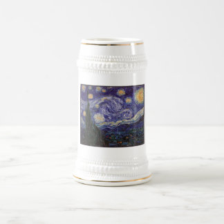 Jarra De Cerveza Noche estrellada, Van Gogh pueblo francés Saint Re