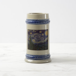 Jarra De Cerveza Noche estrellada, Van Gogh pueblo francés Saint Re