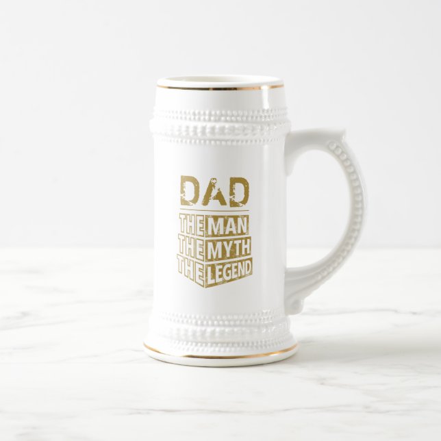 Jarra De Cerveza Nombre Personalizado El Hombre El Mito La Leyenda (Derecha)