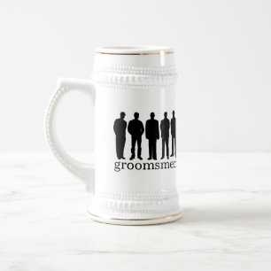 Jarra De Cerveza Nombre personalizado groomsman soltero cerveza ste