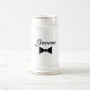 Jarra De Cerveza Novio Bowtie