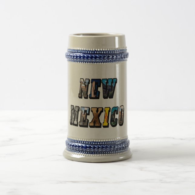 Jarra De Cerveza Nuevo México, Estados Unidos Textos (Centro)