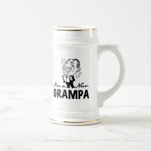 Jarra De Cerveza Nuevos camisetas y regalos sonrientes de Grampa