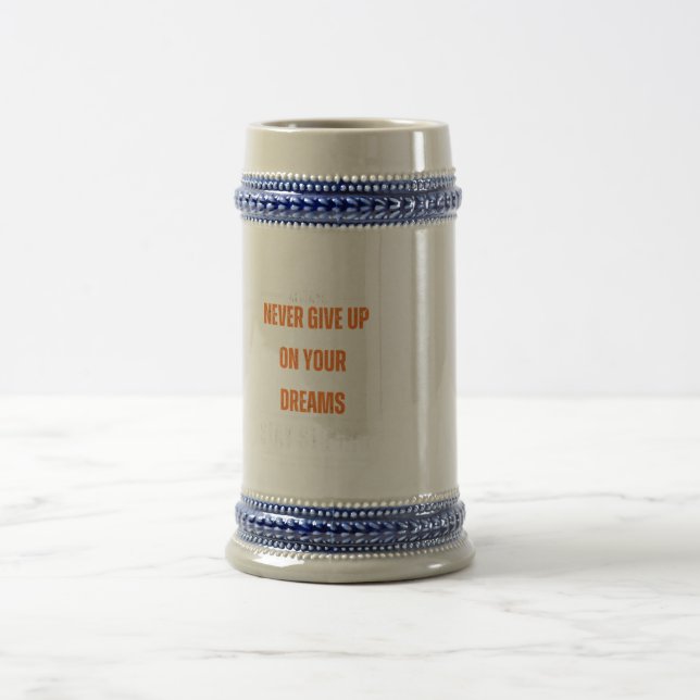 Jarra De Cerveza Nunca te rindas, quédate fuerte (Centro)