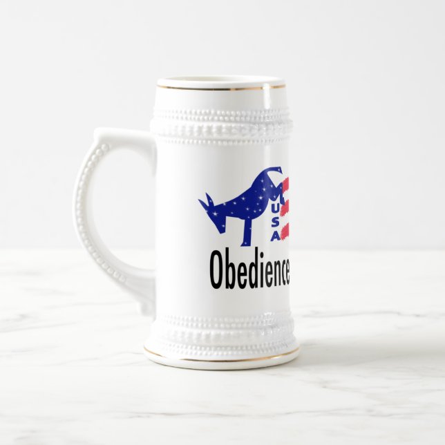 Jarra De Cerveza Obediencia Patriotismo (Izquierda)
