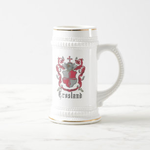 Jarra De Cerveza Obra clásica Stein del escudo de armas de Crosland