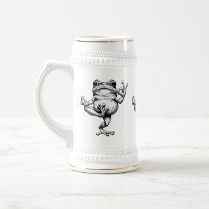 Jarra De Cerveza Obra maestra de la rana Zen