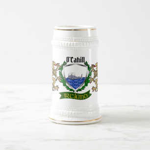 Jarra De Cerveza O'Cahill/Cahill Irish Shield Beer Stein