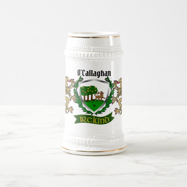 Jarra De Cerveza O'Callaghan/Callaghan Irish Shield Beer Stein (Centro)