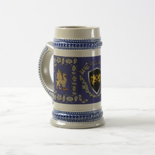 Jarra De Cerveza O'Carroll Irish Shield Griffin Stein