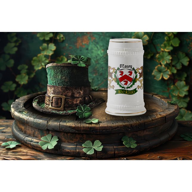 Jarra De Cerveza O'Casey/Casey Escudo Irlandés Personalizado (Subido por el creador)