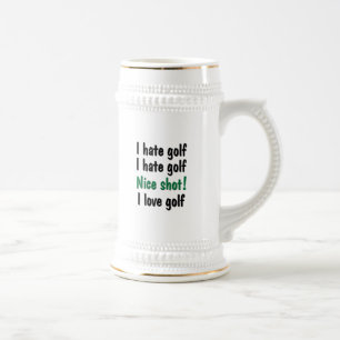 Jarra De Cerveza Odio - golf del amor