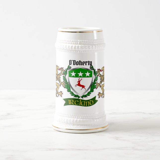 Jarra De Cerveza O'Doherty/Doherty Irish Shield (Centro)