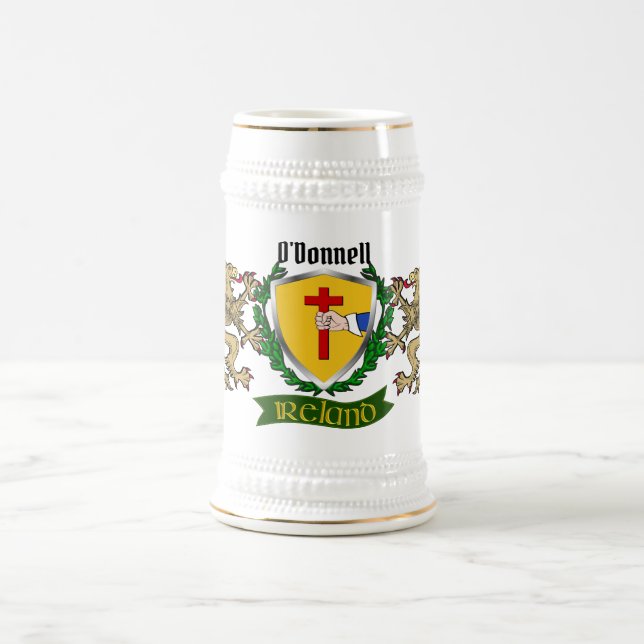 Jarra De Cerveza O'Donnell/Donnell Irish Shield (Centro)