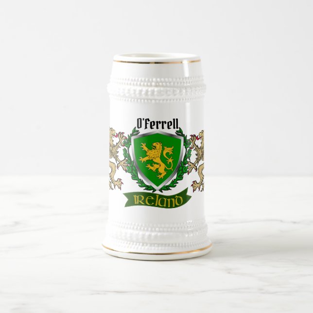 Jarra De Cerveza O'Ferrell Irish Shield Beer Stein (Centro)