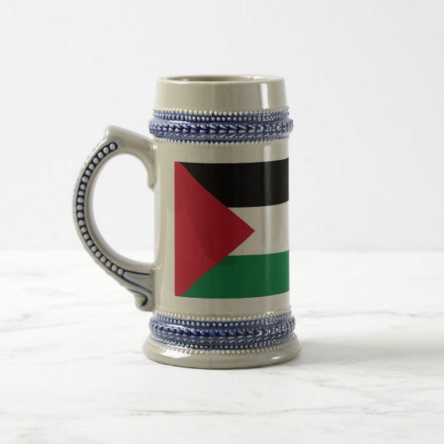 Jarra De Cerveza oficialmente bandera del Estado de Palestina (Izquierda)