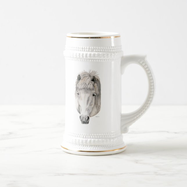 Jarra De Cerveza Ojos de la clase - caballo islandés (Derecha)
