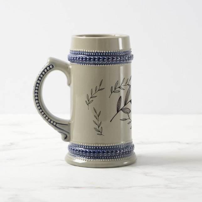 Jarra De Cerveza Olive leave mug (Izquierda)