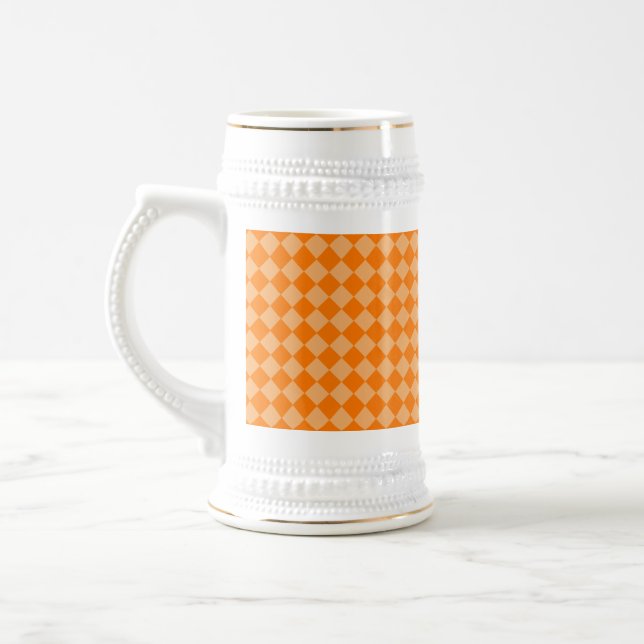 Jarra De Cerveza Orange Combination Diamond Pattern by STaylor (Izquierda)