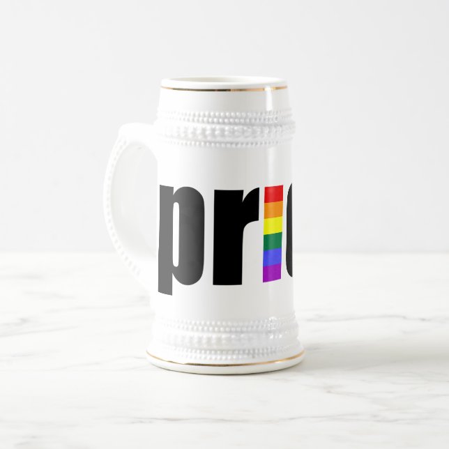 Jarra De Cerveza Orgullo gay (Anverso izquierdo)