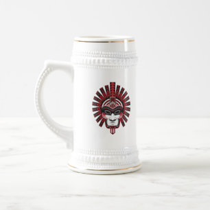 Jarra De Cerveza Orgullo guerrero azteca