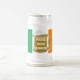 JARRA DE CERVEZA ¡ORGULLOSA BEBIDA IRLANDESA!