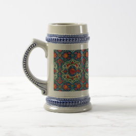 Jarra De Cerveza Ornate Heritage Ceramic Mug – Vintage Patterned St