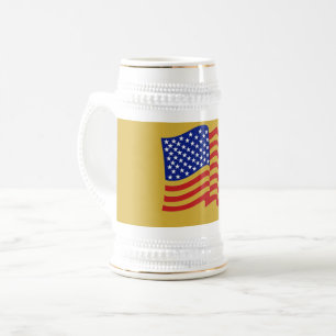 Jarra De Cerveza Oro Bandera de Estados Unidos