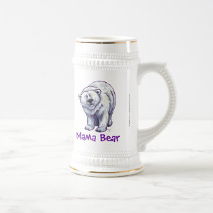 Jarra De Cerveza Oso polar lindo para mamá
