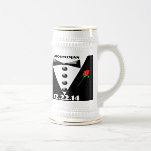 Jarra De Cerveza Padrino de boda Stein -