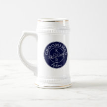 Padrinos de azul marino personalizados