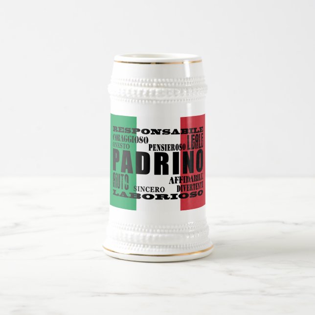 Jarra De Cerveza Padrinos italianos: Calidades (Centro)