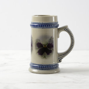 Jarra De Cerveza Pañuelo morado y blanco