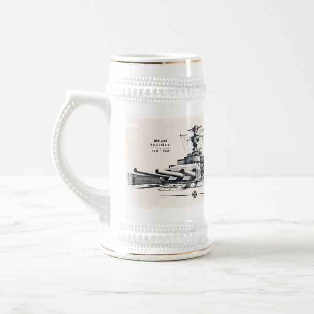 Jarra De Cerveza Panzerschiff Deutschland Stein (Izquierda)