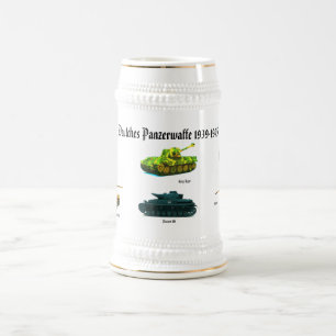 Jarra De Cerveza Panzerwaffe Alemania tanque Stein