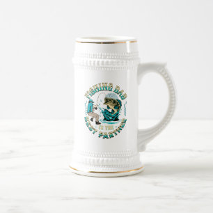 Jarra De Cerveza Papá pescador es el mejor compañero