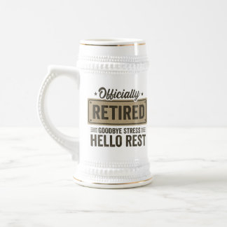 Jarra de cerveza para la jubilación - Adiós estrés