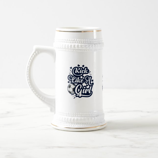 Jarra De Cerveza Patear Como Un Chica (Izquierda)