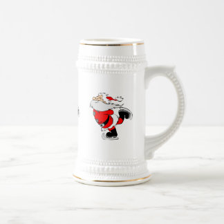 Jarra De Cerveza Patinaje de Santa Claus
