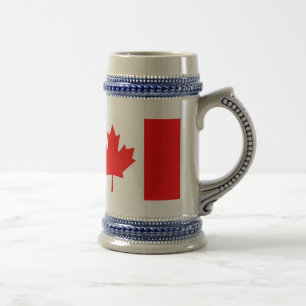 Jarra De Cerveza Patriótico de la bandera canadiense