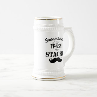 Jarra De Cerveza Patrón de bigote de cefalea