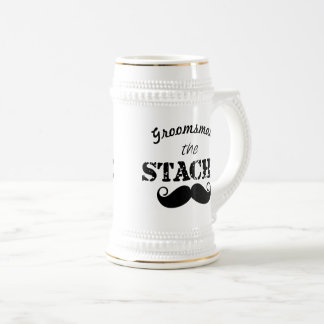 Jarra De Cerveza Patrón de bigote de cefalea
