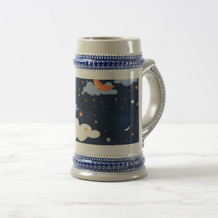 Jarra De Cerveza patrón del cielo papel astronomía