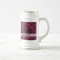 Patrón fractal digital magenta