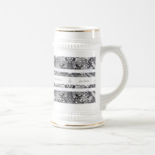 Jarra De Cerveza Patrón moderno de BATIK (Derecha)