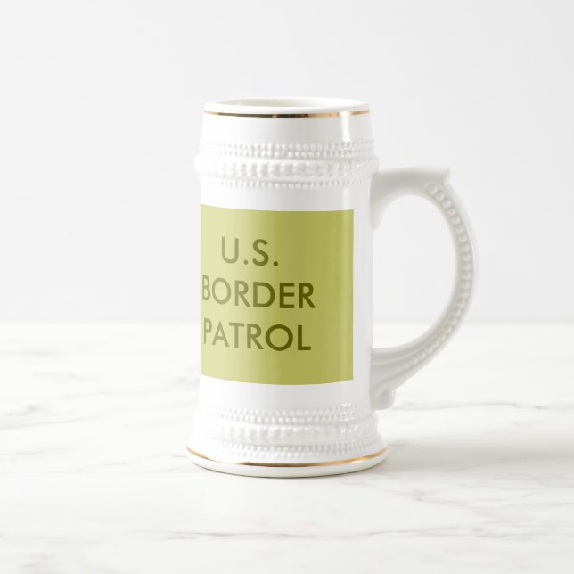 JARRA DE CERVEZA PATRULLA DE U.S.BORDER (Derecha)