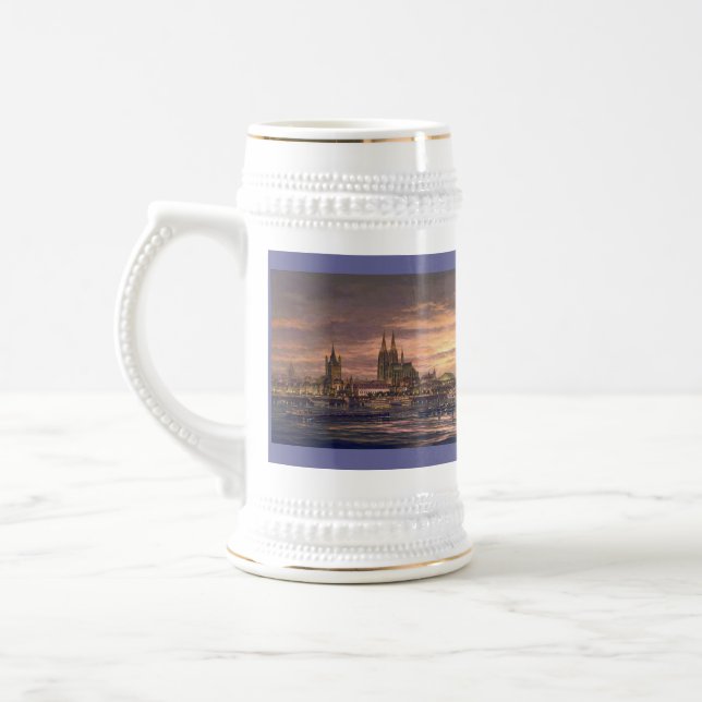 Jarra De Cerveza Paul McGehee "Colonia en el Rin" Cerveza Stein (Izquierda)