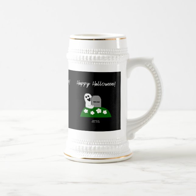 Jarra De Cerveza Peek A Boo Ghost Stein Mug (Derecha)