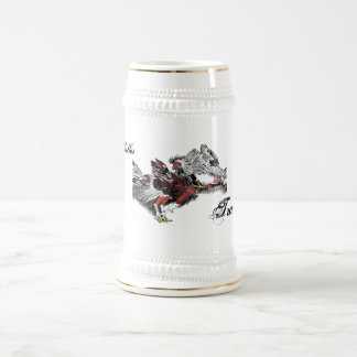Jarra De Cerveza Pelea de Gallos