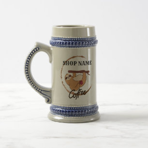 Jarra De Cerveza Pereza de los animales café personalizado de té No